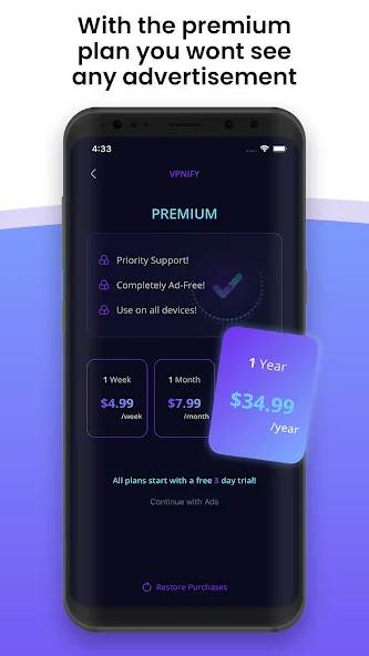 vpnify Unlimited-VPN Proxy