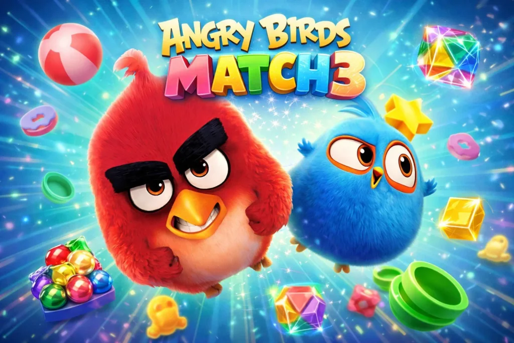 تحميل لعبة Angry Birds Match مهكرة 2026 احدث اصدار للاندرويد APK