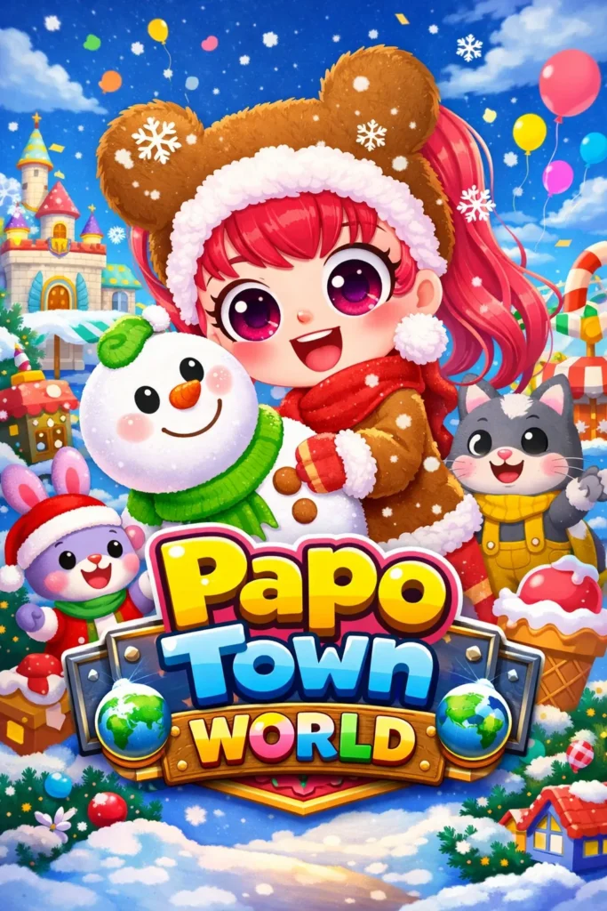 تحميل لعبة Papo Town World مهكرة 2026 احدث اصدار للاندرويد APK