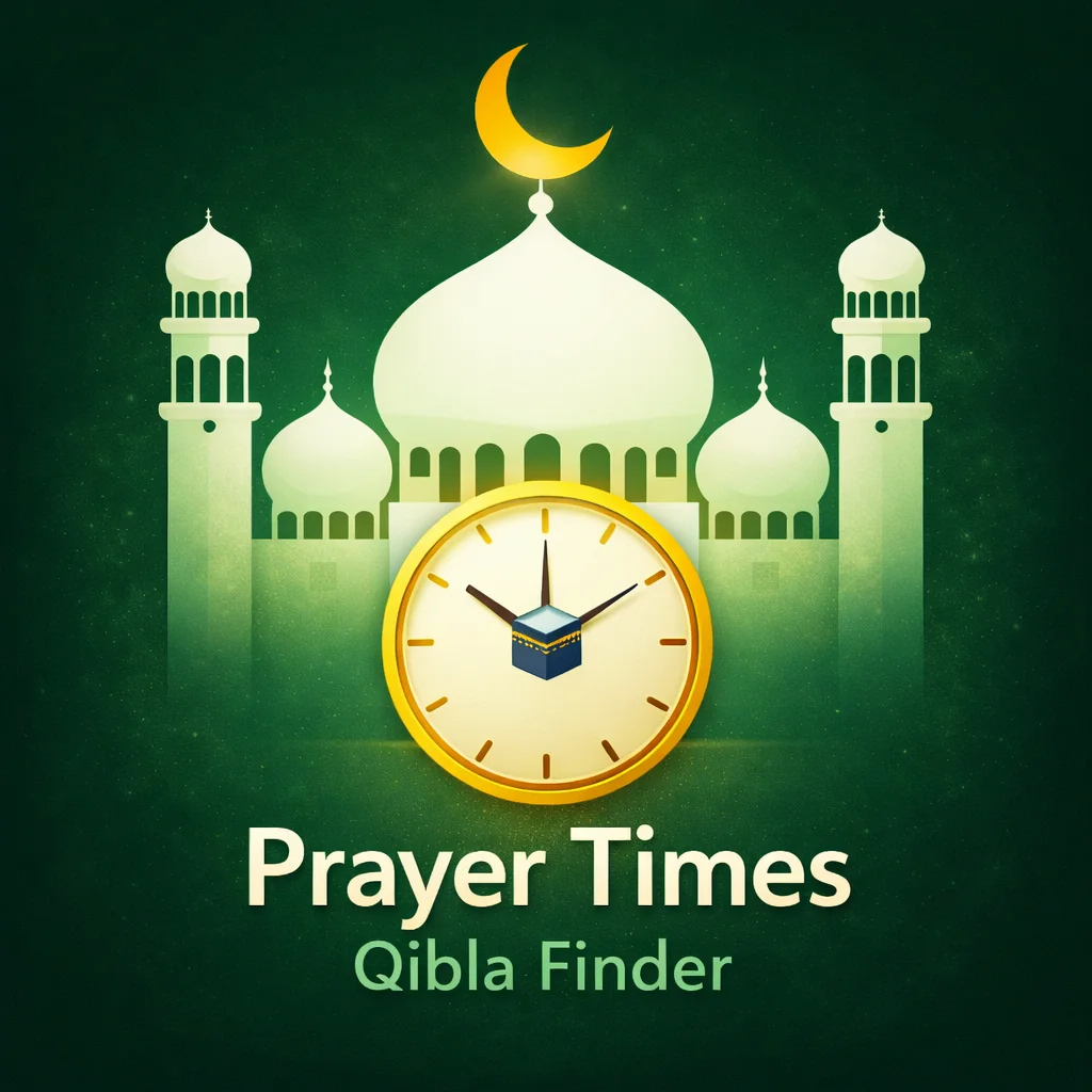 تحميل تطبيق Prayer Times: Qibla Finder مهكر 2026 Apk احدث اصدار