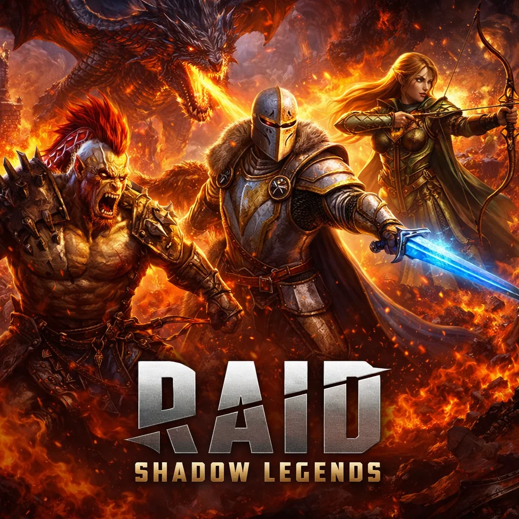 تحميل لعبة RAID Shadow Legends مهكرة 2026 احدث اصدار للاندرويد APK