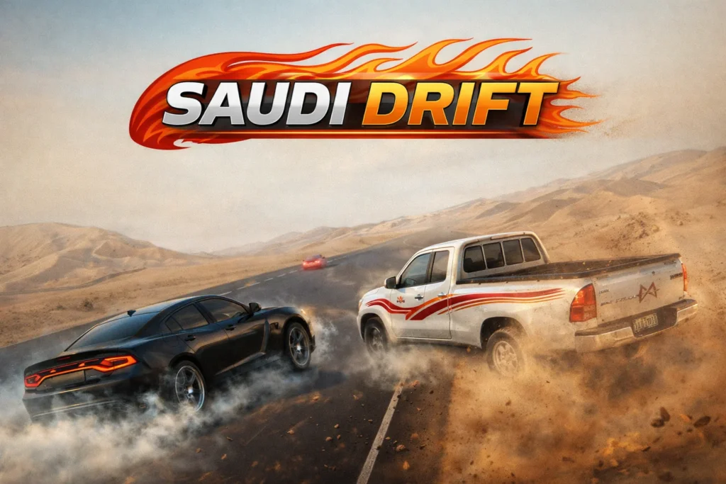 تحميل لعبة SAUDI DRIFT مهكرة 2026 احدث اصدار للاندرويد APK