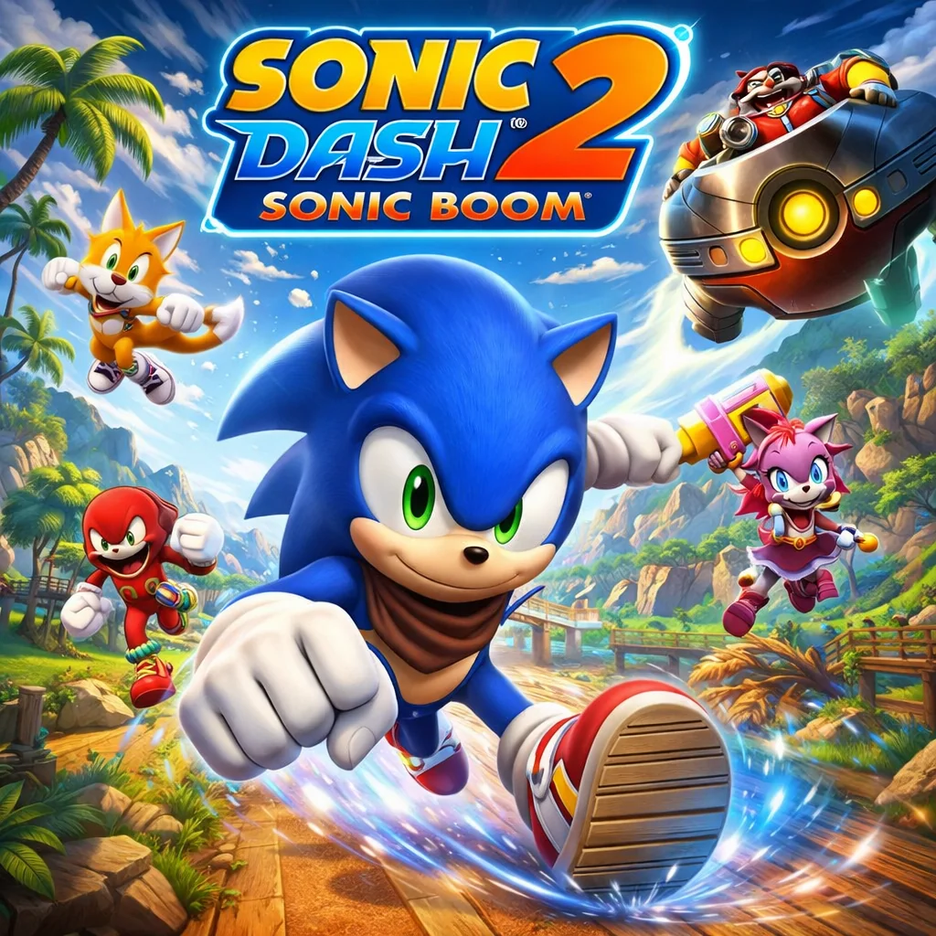 تحميل لعبة Sonic Dash مهكرة احدث اصدار للاندرويد APK
