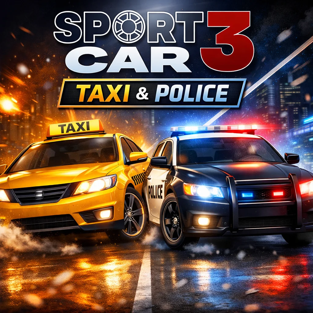 تحميل لعبة سباق السيارات Sport car Taxi & Police مهكرة احدث اصدار للاندرويد APK