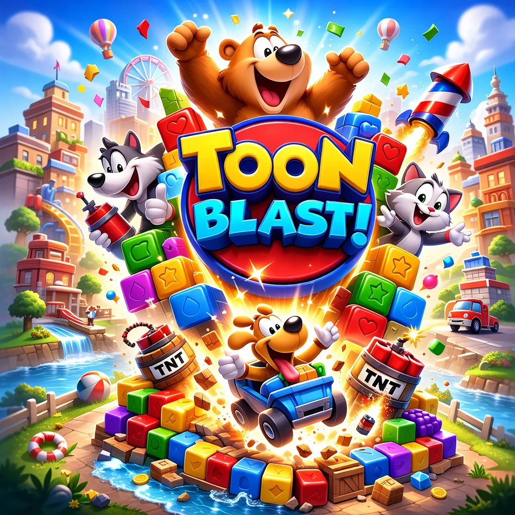 تحميل لعبة Toon Blast مهكرة 2026 احدث اصدار للاندرويد APK