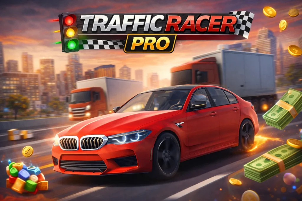 تحميل لعبة Traffic Racer Pro مهكرة 2026 احدث اصدار للاندرويد APK